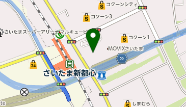 スターバックス コーヒー さいたま新都心 コクーンシティ コクーン1店の地図画像