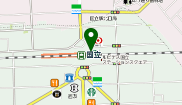 スターバックス コーヒー nonowa国立店の地図画像