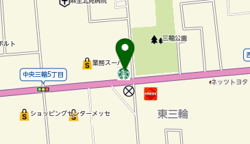 スターバックス コーヒー 北見三輪店の地図画像