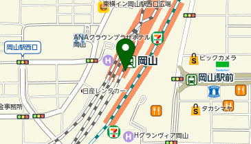 スターバックス コーヒー さんすて岡山店の地図画像