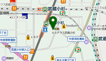スターバックス コーヒー ららテラス 武蔵小杉店の地図画像