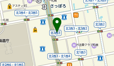 スターバックス コーヒー 大同生命札幌ビル ミレド2階店の地図画像