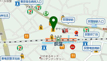 スターバックス コーヒー 荻窪タウンセブン店の地図画像