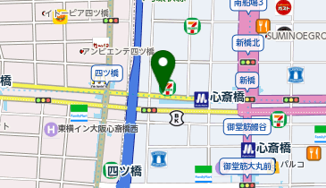 スターバックス コーヒー クリスタ長堀 ウエスト店の地図画像