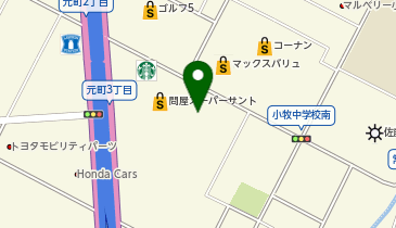 スターバックス コーヒー 小牧川西店の地図画像