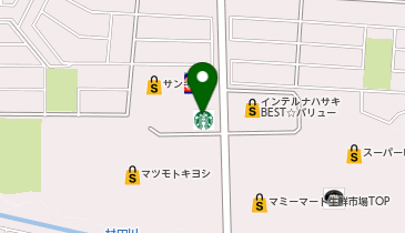 スターバックス コーヒー ちはら台モール店の地図画像