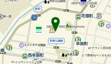 スターバックス コーヒー サクラマチ 熊本店の地図画像