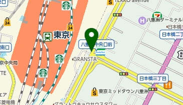 スターバックス コーヒー グランスタ八重洲店の地図画像