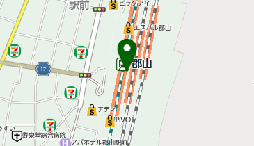 スターバックス コーヒー 郡山駅店の地図画像