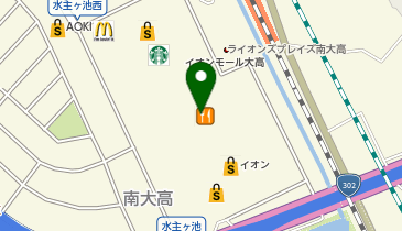 スターバックス コーヒー イオンモール大高1階店の地図画像