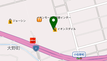 スターバックス コーヒー イオンモール各務原店の地図画像