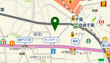 スターバックス コーヒー 千葉センシティタワー店の地図画像