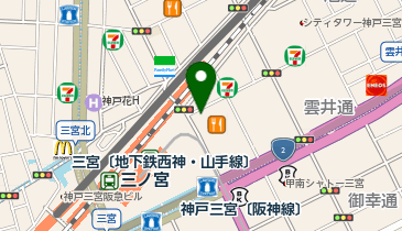 スターバックス コーヒー 三宮ダイエー店の地図画像