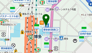 スターバックス コーヒー オリエンタルホテル福岡博多ステーション店の地図画像