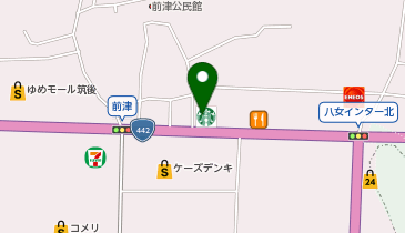 スターバックス コーヒー 筑後店の地図画像