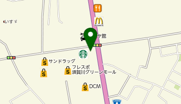 スターバックス コーヒー フレスポ須賀川店の地図画像