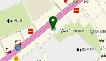 スターバックス コーヒー 苫小牧末広店の地図画像