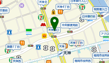 スターバックス コーヒー ミーナ天神店の地図画像