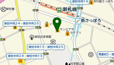 スターバックス コーヒー 新さっぽろサンピアザ店の地図画像