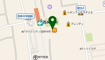スターバックス コーヒー プレンティ西神中央店の地図画像