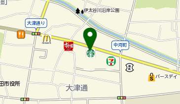 スターバックス コーヒー 島田中河町店の地図画像