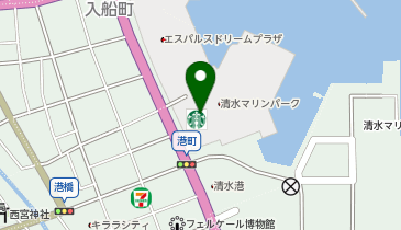 スターバックス コーヒー エスパルスドリームプラザ店の地図画像