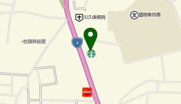 スターバックス コーヒー 盛岡津志田店の地図画像