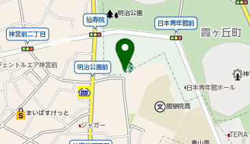 スターバックス コーヒー 都立明治公園店の地図画像