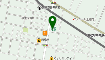 スターバックス コーヒー 高松上福岡店の地図画像