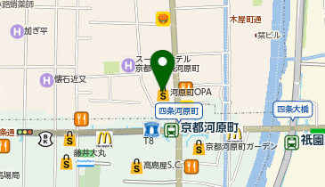 スターバックス コーヒー 河原町オーパ店の地図画像