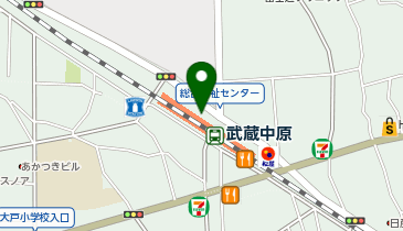 スターバックス コーヒー ビーンズ武蔵中原店の地図画像