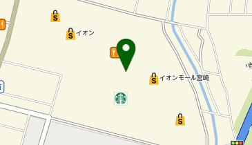 スターバックス ティー&カフェ イオンモール宮崎1階店の地図画像