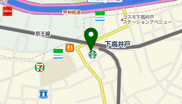 スターバックス コーヒー Olive LOUNGE 下高井戸店の地図画像