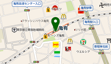 スターバックス コーヒー ビーンズ亀有店の地図画像