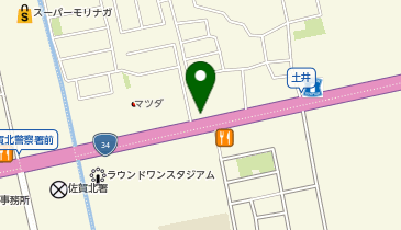 スターバックス コーヒー 佐賀兵庫店の地図画像