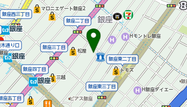スターバックス ティバーナストア 銀座マロニエ通り(スターバックス ティー & カフェ)の地図画像