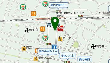 スターバックス コーヒー Olive LOUNGE 高円寺店の地図画像