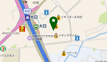 スターバックス コーヒー イオンモール大日3階 SHIBANIWA店の地図画像