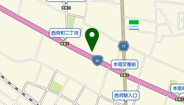 スターバックス コーヒー 府中西府店の地図画像