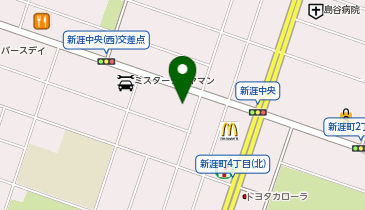 スターバックス コーヒー TSUTAYA 新涯店の地図画像