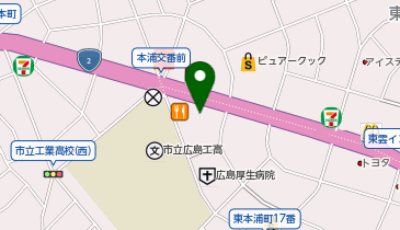 スターバックス コーヒー 広島東雲店の地図画像