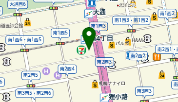 スターバックス コーヒー 札幌4丁目プレイス店(スターバックス ティー & カフェ)の地図画像