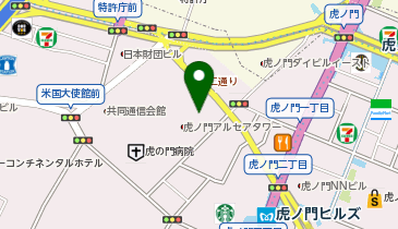 スターバックス コーヒー 虎ノ門アルセアタワー店の地図画像