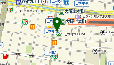 スターバックス コーヒー 上本町YUFURA店の地図画像