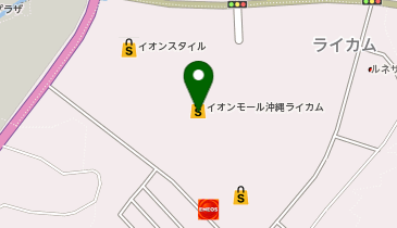 スターバックス コーヒー イオンモール沖縄ライカム 3階店(スターバックス ティー & カフェ)の地図画像