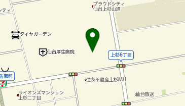 スターバックス コーヒー イオンモール仙台上杉店の地図画像