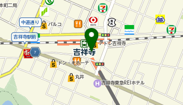 スターバックス コーヒー SHARE LOUNGE キラリナ京王吉祥寺 9階店の地図画像