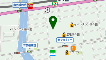 スターバックス コーヒー イオンタウン楽々園店の地図画像
