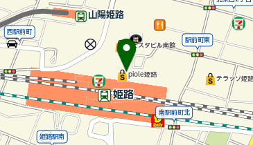 スターバックス ティー&カフェ ピオレ姫路(地下1階)店の地図画像