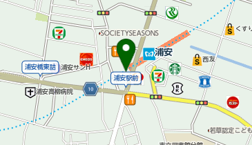スターバックス コーヒー マーヴ浦安店の地図画像